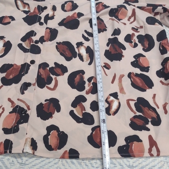 Eloquii Black and Brown Blouse, Office, Formal,Elegant. - Picture 9 of 16